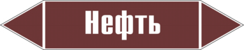 Маркировка трубопровода "нефть" (пленка, 252х52 мм) - Маркировка трубопроводов - Маркировки трубопроводов "ЖИДКОСТЬ" - ohrana.inoy.org