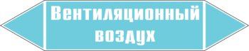 Маркировка трубопровода "вентиляционный воздух" (пленка, 716х148 мм) - Маркировка трубопроводов - Маркировки трубопроводов "ВОЗДУХ" - ohrana.inoy.org