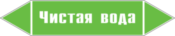 Маркировка трубопровода "чистая вода" (пленка, 507х105 мм) - Маркировка трубопроводов - Маркировки трубопроводов "ВОДА" - ohrana.inoy.org